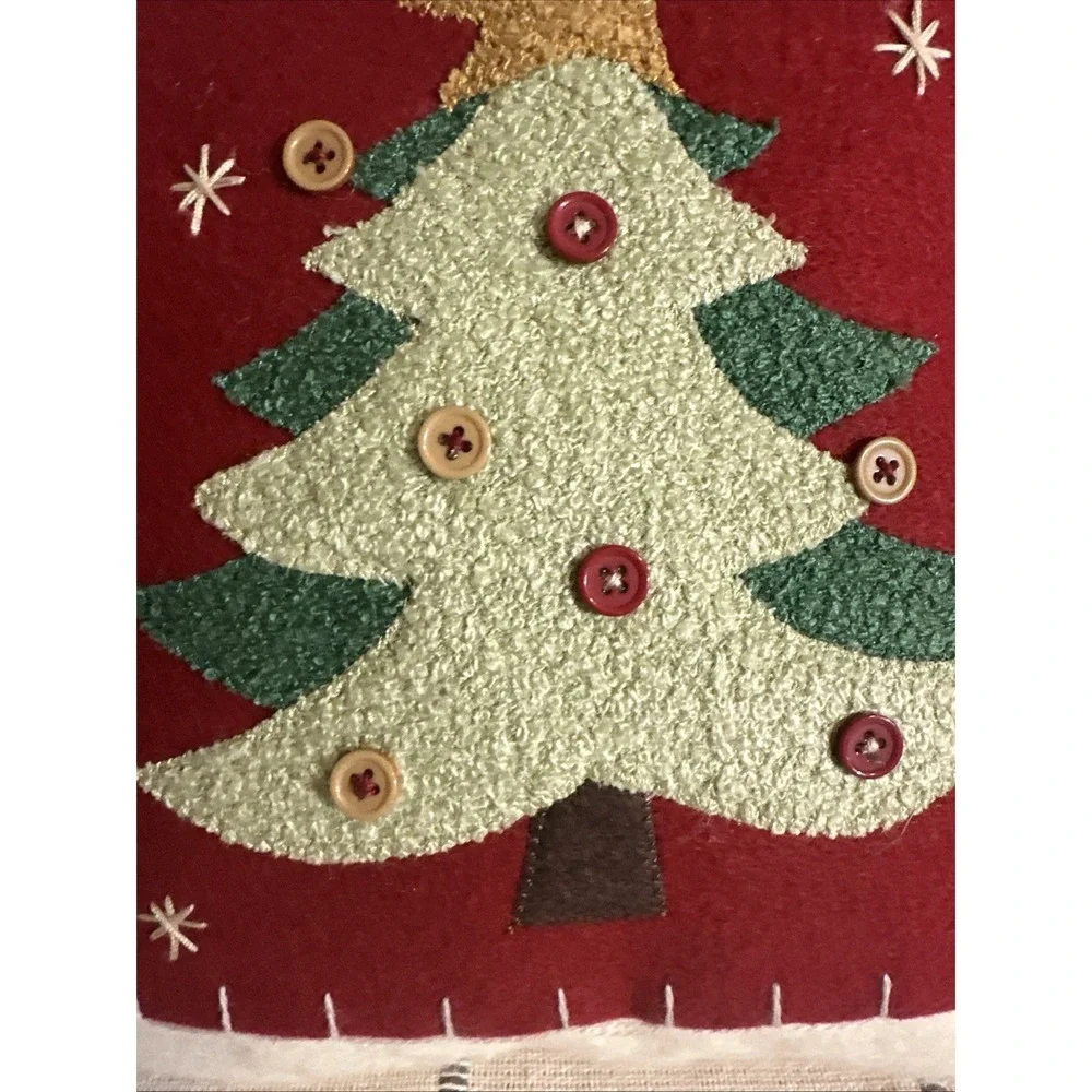 Christmas Tree  Holiday Throw Pillows Target Square 11x11 White Red Set 2‎